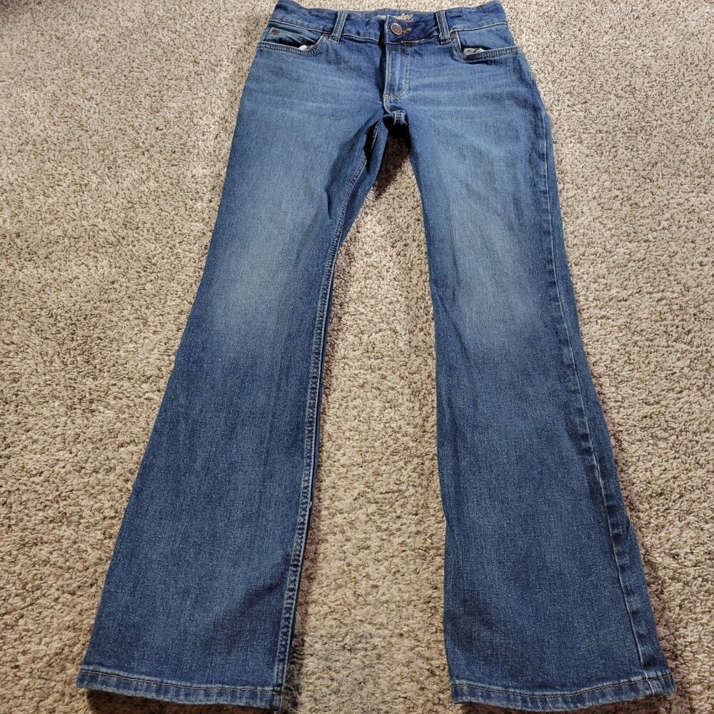 Wrangler Jeans Womens 29x31 Medium Wash Bootcut Embroidered Western Cowgirl